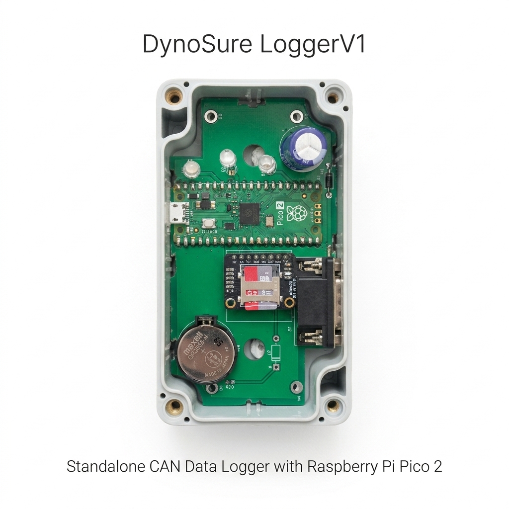 DynoSure LoggerV1 — Standalone CAN 2.0B Data Logger